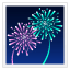 Emoticono de fuegos artificiales de Año Nuevo U+1F386