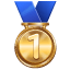 Medalla de oro U+1F947 Medalla de oro U+1F947