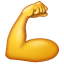 Emoji sacando músculo U+1F4AA