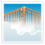 Puente Golden Gate nublado U+1F301