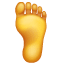 Emoji planta pie U+1F9B6 Emoji planta pie U+1F9B6