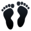 Emoji de unos pies U+1F463