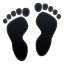 Emoji de unos pies U+1F463 Emoji de unos pies U+1F463