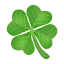 Shamrock emoji U + 1F340