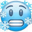 Cara azul U+1F976 Cara azul U+1F976