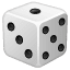 Emoji dado U+1F3B2 Emoji dado U+1F3B2