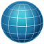 Globo con meridianos U+1F310 Globo con meridianos U+1F310