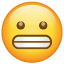 Emoticono que muestra los dientes U+1F62C