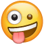 Emoji cara alocada U+1F92A Emoji cara alocada U+1F92A