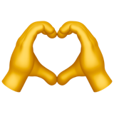 Gesto de corazón en Whatsapp U+1FAF6 Gesto de corazón en Whatsapp U+1FAF6