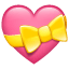 Corazón con lazo U+1F49D Corazón con lazo U+1F49D