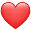 Emoji de corazón rojo U+2764