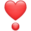 Emoji de signo de exclamación en forma de corazón U+2763 Emoji de signo de exclamación en forma de corazón U+2763