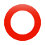 Icono de círculo hueco rojo U+2B55 Icono de círculo hueco rojo U+2B55