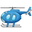 Helicopter emoji U + 1F681