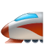 Emoji tren bala U+1F685 Emoji tren bala U+1F685