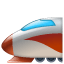 Bullet train emoji U + 1F685