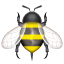 Emoji of a bee WhatsApp U + 1F41D