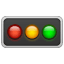 Horizontal traffic light U + 1F6A5