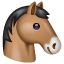 Emoji de un caballo U+1F434