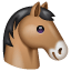 Emoji de un caballo U+1F434 Emoji de un caballo U+1F434