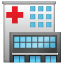 Hospital emoji U + 1F3E5