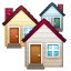 Emoji urbanización U+1F3D8 Emoji urbanización U+1F3D8