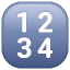 Emoji de tecla de número U+1F522 Emoji de tecla de número U+1F522