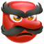 Máscara de Tengu roja con la nariz larga U+1F47A Máscara de Tengu roja con la nariz larga U+1F47A