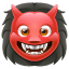 Emoji de un monstruo ogro rojo U+1F479 Emoji de un monstruo ogro rojo U+1F479