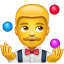 Emoji malabarista U+1F939 Emoji malabarista U+1F939