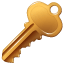 Emoji de una llave U+1F511