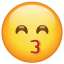 Emoticono que se ríe y lanza un beso U+1F619 Emoticono que se ríe y lanza un beso U+1F619
