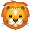 Emoji of a lion U + 1F981