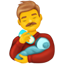Emoji de hombre que alimenta a un bebé U+1F468 U+1F37C Emoji de hombre que alimenta a un bebé U+1F468 U+1F37C