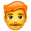 Hombre pelirrojo U+1F468 U+1F9B0 Hombre pelirrojo U+1F468 U+1F9B0