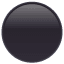 Icono círculo negro U+26AB