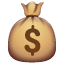 Emoji de un saco de dinero con el símbolo del dólar U+1F4B0 Emoji de un saco de dinero con el símbolo del dólar U+1F4B0