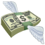 Dinero con alas U+1F4B8 Dinero con alas U+1F4B8