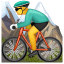 Ciclista de montaña U+1F6B5 Ciclista de montaña U+1F6B5
