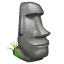 Emoji de un moái U+1F5FF Emoji de un moái U+1F5FF