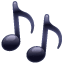 Símbolo de notas musicales U+1F3B6 Símbolo de notas musicales U+1F3B6