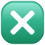Símbolo de verificación U+274E Símbolo de verificación U+274E