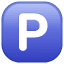 Símbolo de estacionamiento U+1F17F Símbolo de estacionamiento U+1F17F