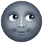 Emoticono de una luna negra U+1F31A Emoticono de una luna negra U+1F31A