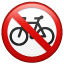 Ciclistas prohibidos U+1F6B3 Ciclistas prohibidos U+1F6B3