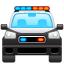 Coche de policía U+1F694 Coche de policía U+1F694