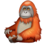 Smiley de orangután U+1F9A7 Smiley de orangután U+1F9A7