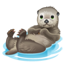Smiley de nutria U+1F9A6 Smiley de nutria U+1F9A6