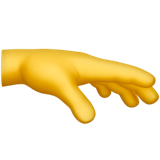 La mano alcanza algo U+1FAF3 La mano alcanza algo U+1FAF3